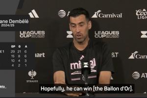 布斯克茨：希望登貝萊奪得金球獎(jiǎng)，但很明顯一些巴薩球員也配得上