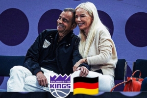 親自驗(yàn)貨！國(guó)王老板現(xiàn)場(chǎng)觀戰(zhàn)歐錦賽德國(guó)vs黑山 小黑砍21分4助