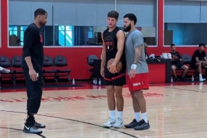 謝潑德的暑期特訓！范弗里特和小謝一起訓練 不忘指點一番