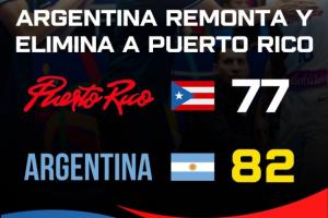 波多黎各末節(jié)被逆轉11分 老六加時重傷 阿根廷殺入美洲杯半決賽