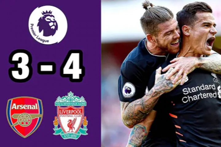 經(jīng)典7球大戰(zhàn)！16年英超，庫鳥雙響馬內(nèi)一條龍，利物浦4-3險勝槍手