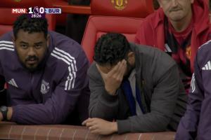 大腿傷了??庫尼亞拉傷無法堅持傷退，場邊阿莫林無奈捂臉