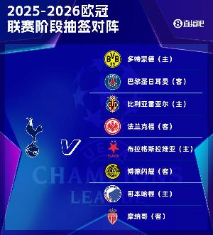 熱刺新賽季歐冠賽程：11月27日戰(zhàn)巴黎，9月17日首戰(zhàn)對(duì)黃潛