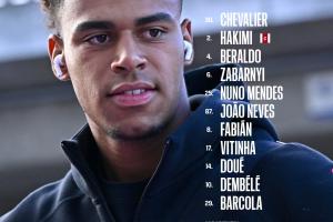 巴黎首發(fā)：登貝萊、維蒂尼亞領(lǐng)銜，K77、馬爾基尼奧斯替補(bǔ)