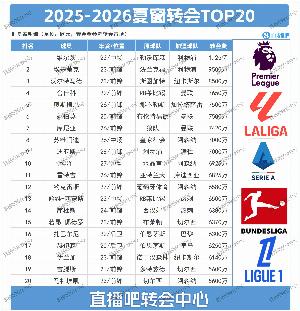 伊薩克即將刷新榜單！今夏TOP20轉(zhuǎn)會：英超太瘋狂，利物浦獨秀