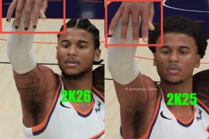 細(xì)節(jié)這一塊！網(wǎng)友發(fā)現(xiàn)2K26杰倫-格林的指甲蓋上涂上了指甲油