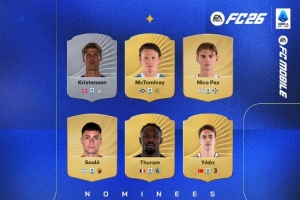 意甲8月最佳候選：麥克托米奈、小圖拉姆、伊爾迪茲、帕斯在列