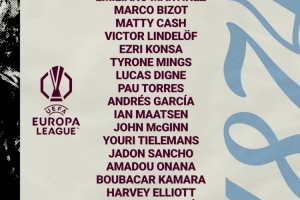 維拉歐聯(lián)杯大名單：大馬丁、桑喬、埃利奧特、沃特金斯在列