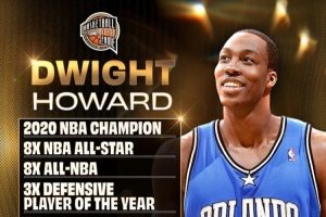 名人堂官方曬霍華德生涯榮譽(yù)圖：20年總冠軍+3次DPOY+5次籃板王