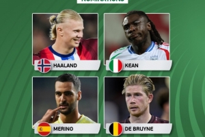 歐洲世預賽本輪最佳球員候選：哈蘭德、小基恩、梅里諾、德布勞內(nèi)