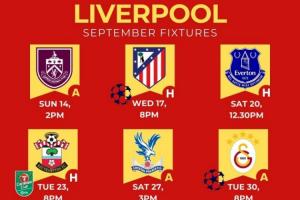 魔鬼賽程開啟！利物浦9月下半月17天6賽，最后還要遠征土耳其