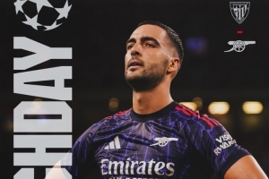 阿森納發(fā)布歐冠客戰(zhàn)畢巴海報：梅里諾單人出鏡