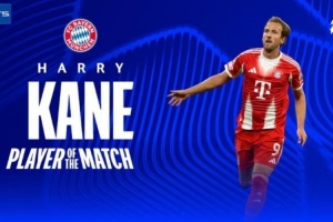 雙響+2關(guān)鍵傳球，凱恩當(dāng)選拜仁3-1切爾西一役全場最佳