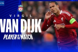 補(bǔ)時(shí)絕殺+8次解圍！范迪克當(dāng)選利物浦3-2馬競一役全場最佳