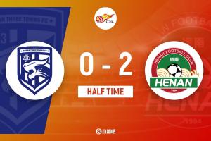 半場(chǎng)-阿奇姆彭頭球破門(mén)盧永濤建功帕拉西奧斯中框 河南暫2-0三鎮(zhèn)
