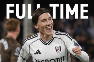 英超富勒姆3-1布倫特福德，伊沃比傳射、哈里-威爾遜破門