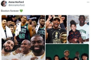 霍福德簽約勇士！其妹妹安娜曬哥哥與綠軍隊(duì)友合照：永恒的波士頓