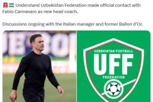羅馬諾：卡納瓦羅獲烏茲別克斯坦足協(xié)正式接觸，正討論執(zhí)教國(guó)家隊(duì)