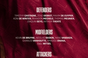 比利時10月大名單：德布勞內領銜，多庫、特羅薩德、拉門斯在列