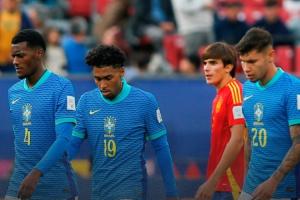 1平2負墊底出局！世青賽巴西0-1西班牙，曾5冠4亞但本屆3戰(zhàn)僅1分