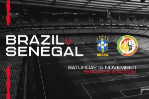 官方：巴西vs塞內(nèi)加爾友誼賽將于11月15日在酋長球場舉行