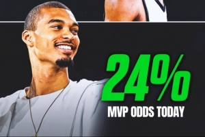 揭幕戰(zhàn)震驚世界后！文班MVP概率增加到24%！