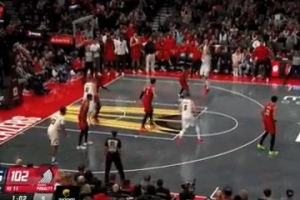 大心臟！阿隆-戈登關(guān)鍵中投命中 幫助掘金占據(jù)主動(dòng)