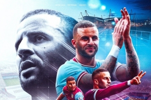 419場(chǎng)！沃克成為英超歷史出場(chǎng)最多右后衛(wèi)，球員社媒曬海報(bào)慶祝