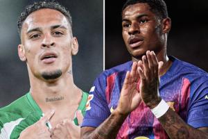 這要在一個隊??安東尼世界波9場5球2助 拉什福德6球6助領跑巴薩