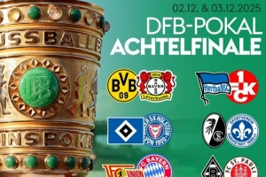 德國杯1/8決賽對陣：多特vs勒沃庫森，柏林聯(lián)合vs拜仁