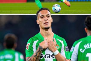 這球精彩??安東尼貼地斬世界波破門，近3場西甲打進(jìn)3球