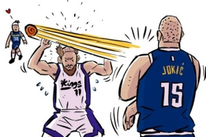 小薩被約基奇剃成地中海？漫畫家惡搞約基奇剃頭式傳球