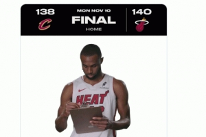 空接絕殺！熱火曬維金斯純真笑容：今晚大師力作 由嘴哥傾情呈現(xiàn)