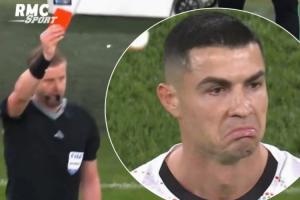 國家隊生涯首次染紅！C羅肘擊被罰下，吃到職業(yè)生涯第13張紅牌