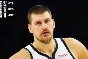 掘金官方兩次搞錯(cuò)！NBA官方修正約基奇數(shù)據(jù)：27分12板11助！