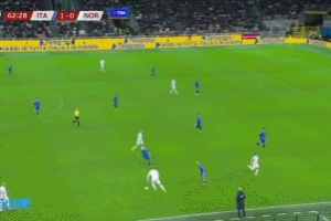 穩(wěn)了！努薩盤帶后遠射破門，瑟爾洛特助攻，挪威1-1扳平意大利