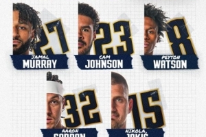 迎戰(zhàn)火箭五大！掘金首發(fā)：穆雷、黃忠、沃特森、戈登、約基奇