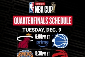 官方發(fā)布NBA杯淘汰賽時(shí)間：12月10日、11日連打兩天決出4強(qiáng)