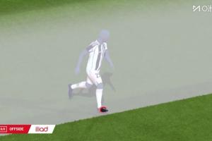 可惜！尤文終場前奧蓬達(dá)的進(jìn)球被吹，VAR介入顯示腳尖越位