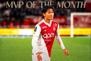 5場2球，摩納哥官方：南野拓實當選球隊11月最佳球員