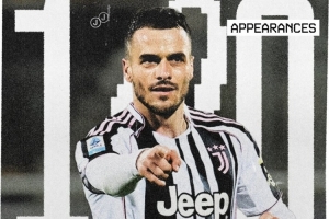 里程碑！科斯蒂奇為尤文出戰(zhàn)100場(chǎng)比賽，此前99場(chǎng)5球16助