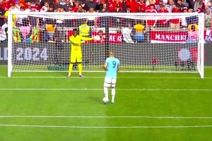 ??世界名畫！奧納納請君入甕，哈蘭德冷靜罰進反方向