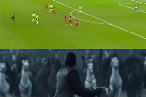 面對(duì)利物浦千軍萬(wàn)馬！賴斯猶如北境之王雪諾