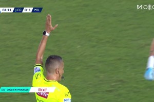 米蘭進球再次被吹！S-希門尼斯抽射破門！越位在先進球無效！