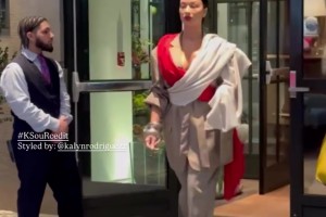 結(jié)果被拍到在街頭爭吵！杰倫-格林與40歲女友本去參加時(shí)裝周~