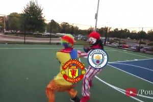 外國網(wǎng)友惡搞：今夜的曼市德比是這樣的嗎？??