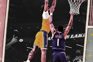 海報級隔扣！海斯今日超高滑翔空接，隔人炸扣布克！