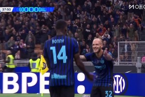 傳射建功！迪馬爾科下底傳中，博尼前點頭球破門