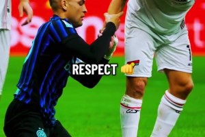 硬漢！國(guó)米官推致敬：當(dāng)英超傳奇拉起藍(lán)黑傳奇?