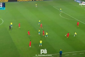 韓國(guó)球員全程碰不到球！巴西隊(duì)表演了精彩團(tuán)隊(duì)配合破門(mén)??